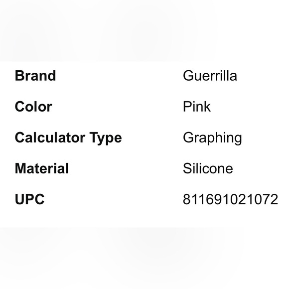 Guerrilla Silicone Case for Texas Instruments TI-84 Plus Graphing Calculator New - Picture 6 of 9